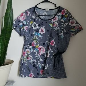 Dickies floral scrub top